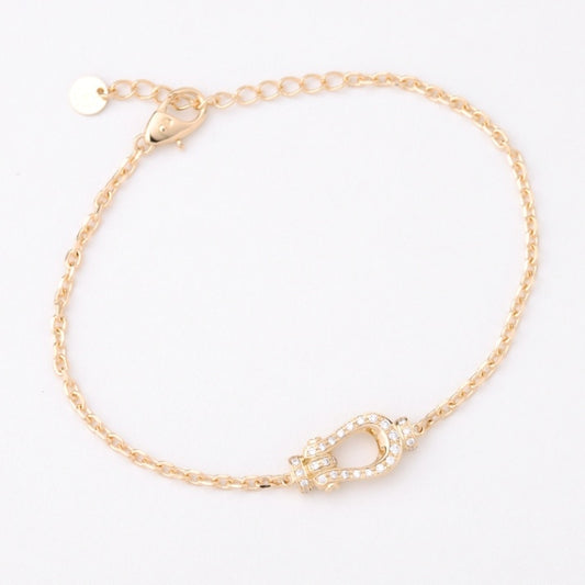 HORSE SHOE- K18 Diamond Bracelet