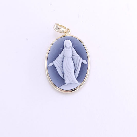 18x25 mm black agate pendant