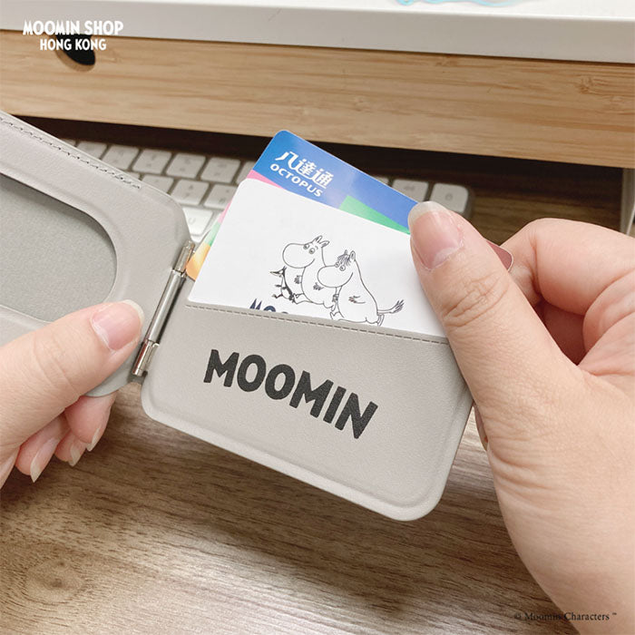 Moomin MagSafe Card Holder Moomintroll (Gray)