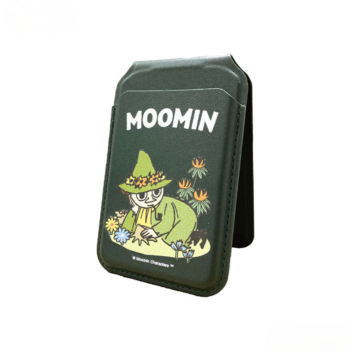 Moomin MagSafe Card Holder Snufkin (Dark Green)