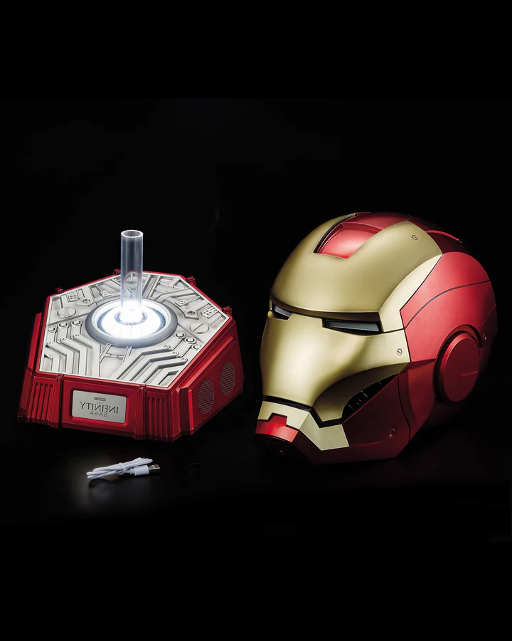 Killerbody 1: 1 Collectible Iron Man MK7 Wearable Helmet with Bluetooth Speaker Stand