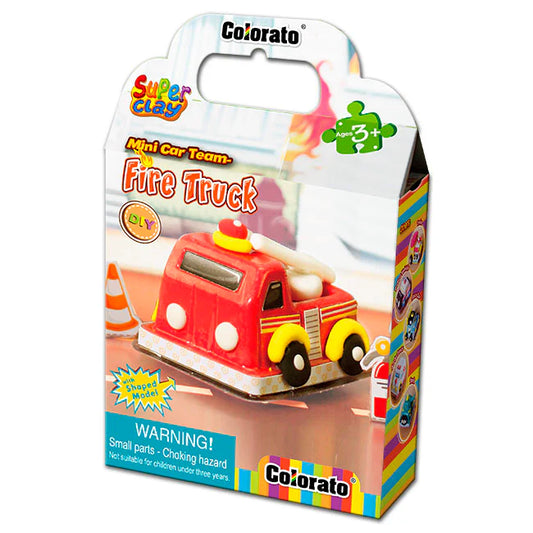 迷你汽車隊(消防車)—黏土套裝