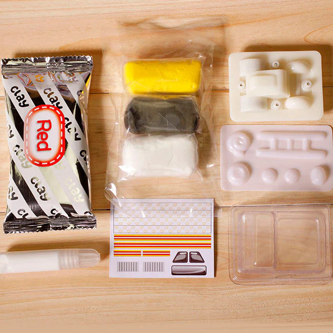 Mini Car Team (Fire Truck)—Clay Set