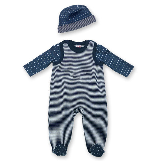 嬰兒棉質針織長袖套裝