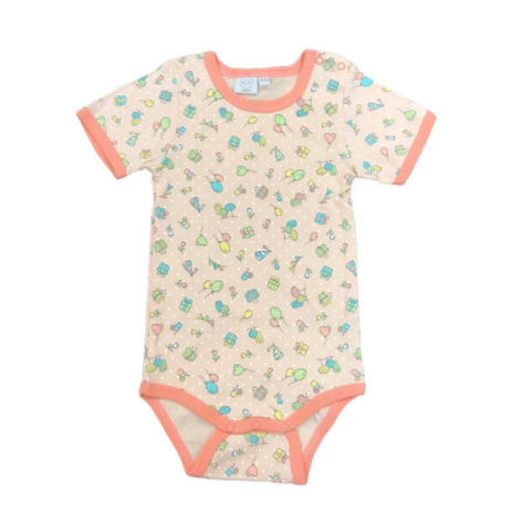 Babies' 100% cotton knitted short sleeves rompers