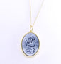 Cat Cameo Gold Necklace