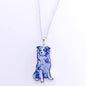Dog Cameo Silver Necklace