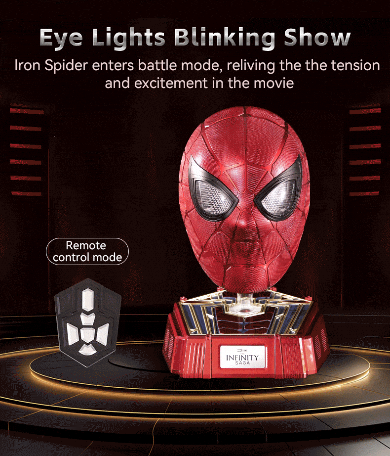 漫威 1:1 收藏版钢铁蜘蛛人穿戴头盔