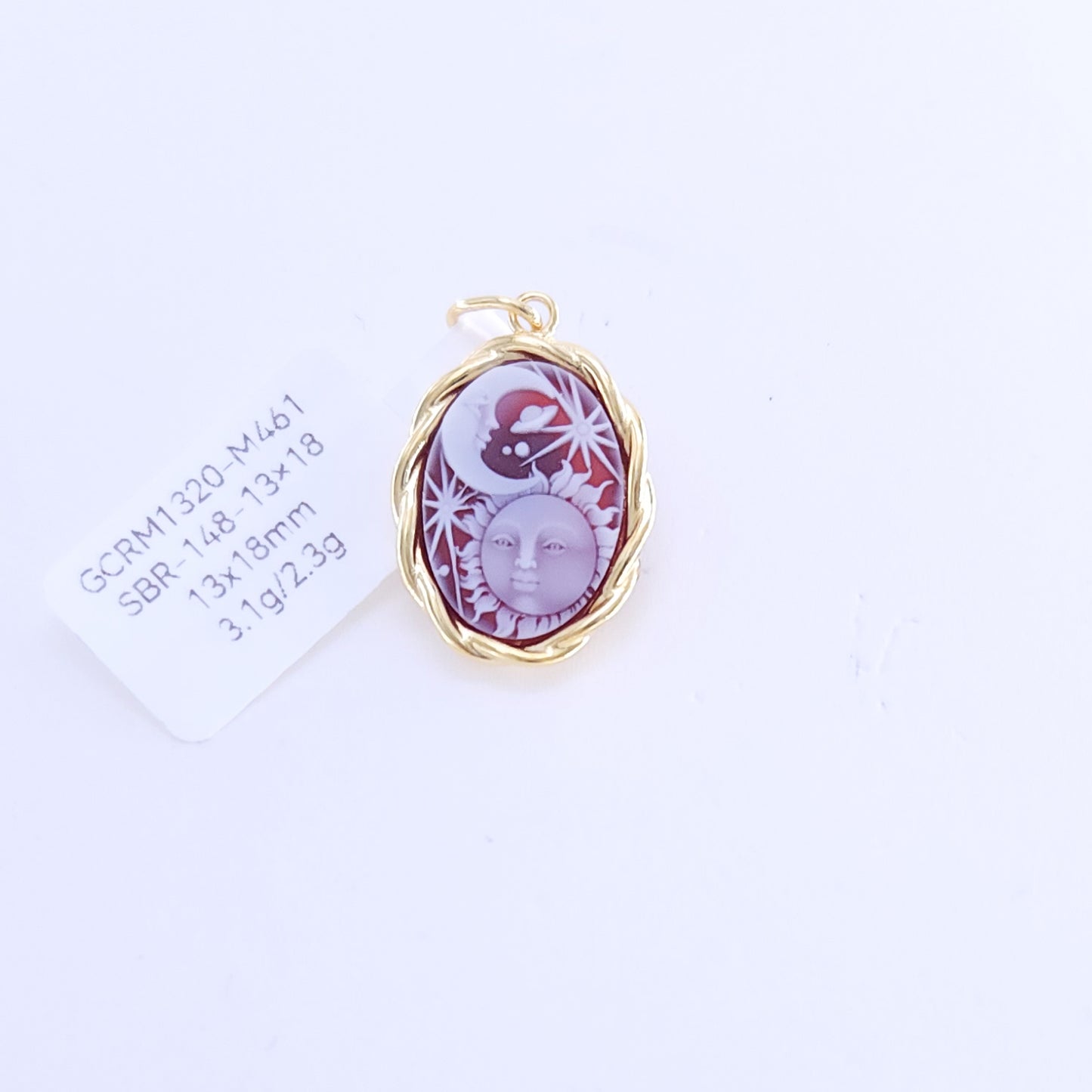 13x18mm red agate pendant