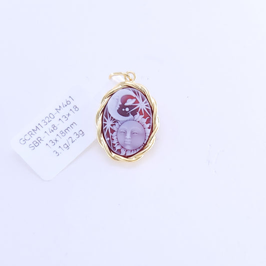 13x18mm red agate pendant