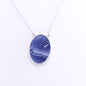 18x25mm blue resin necklace