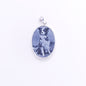 18x25mm black agate pendant (dog)