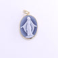 18x25 mm black agate pendant
