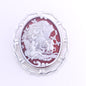 30x40mm red agate pendant & brooch
