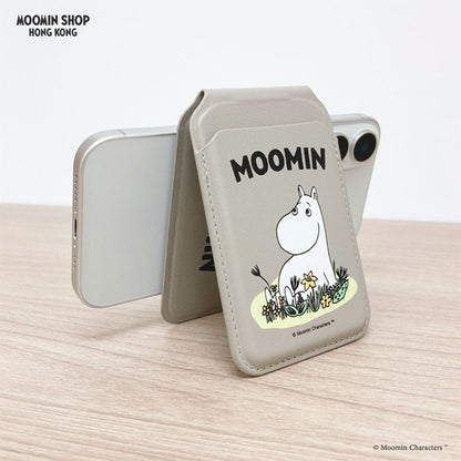 Moomin MagSafe Card Holder Moomintroll (Gray)