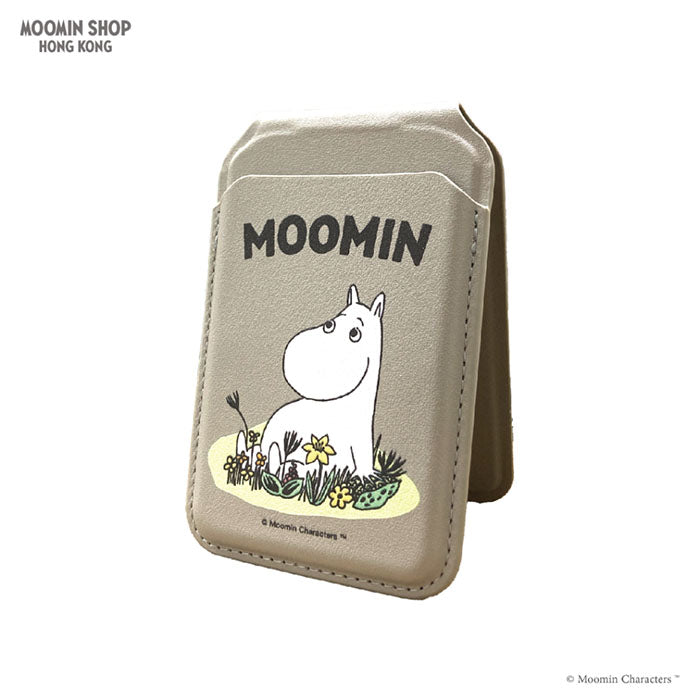 Moomin MagSafe Card Holder Moomintroll (Gray)