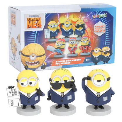 Despicable Me 4 Minions Toys - Secret Agent / Pit Crew Series