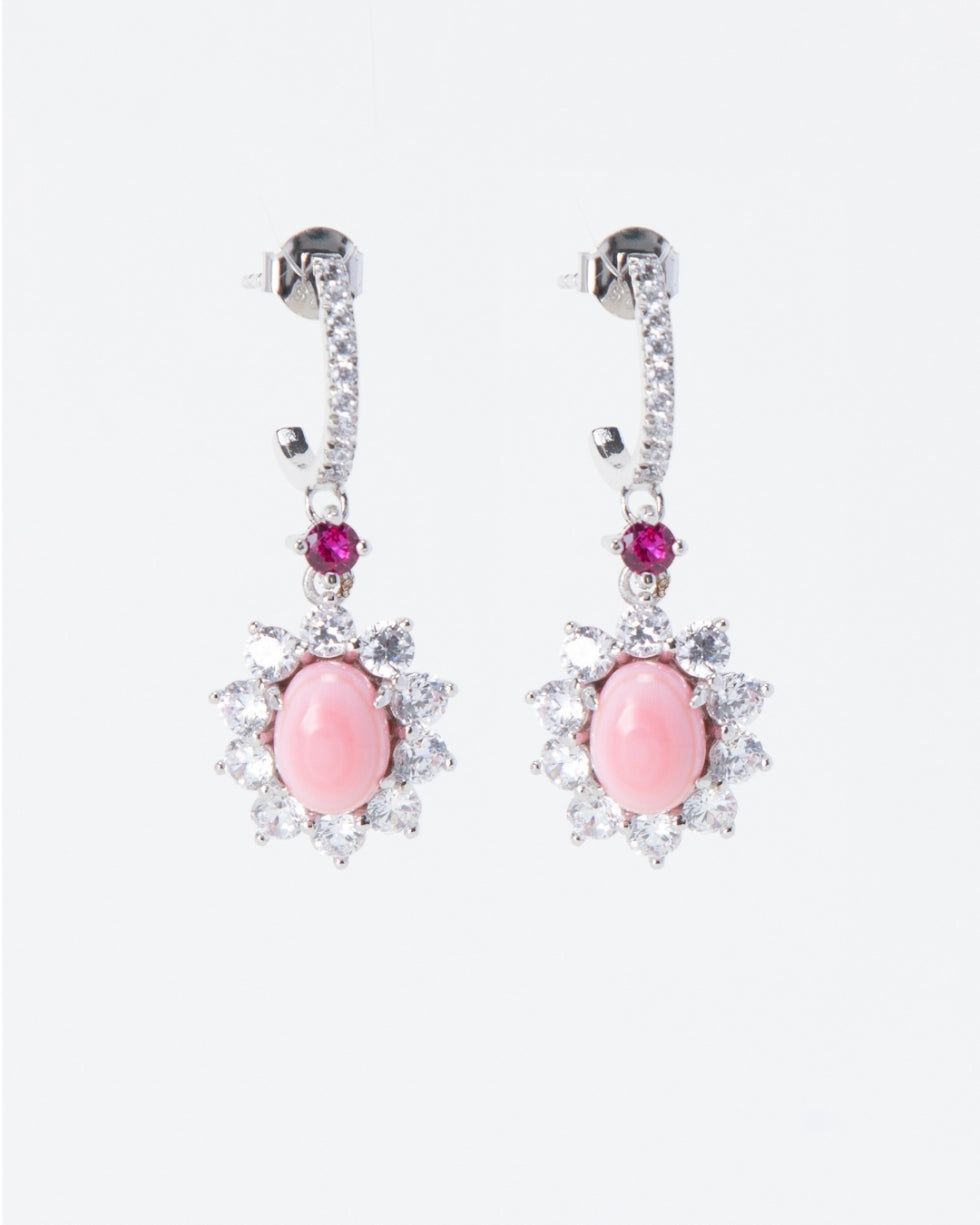 Pink Conch Shell Earrings