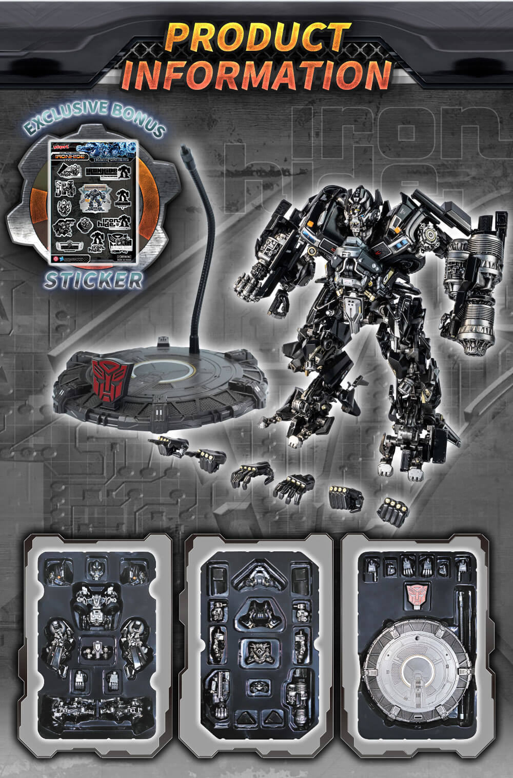 Transformers - 18cm Ironhide Model Kit - AMK PRO Series