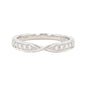 Platinum Diamond Ring, 10 Stones, Stackable, Anniversary, Gift, Present, Straight