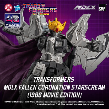 Transformers  MDLX Fallen Coronation Starscream (1986 Movie Edition)