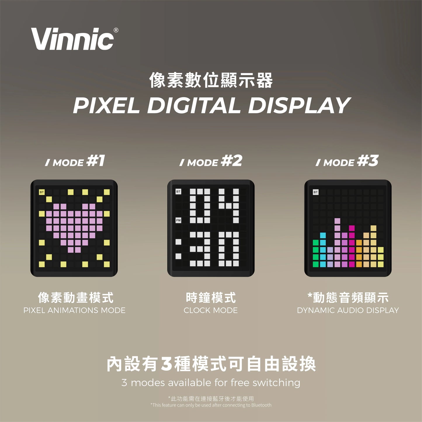 Vinnic SPICKARD 5合1多功能無線充電座/藍牙喇叭