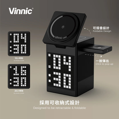 Vinnic SPICKARD 5合1多功能無線充電座/藍牙喇叭