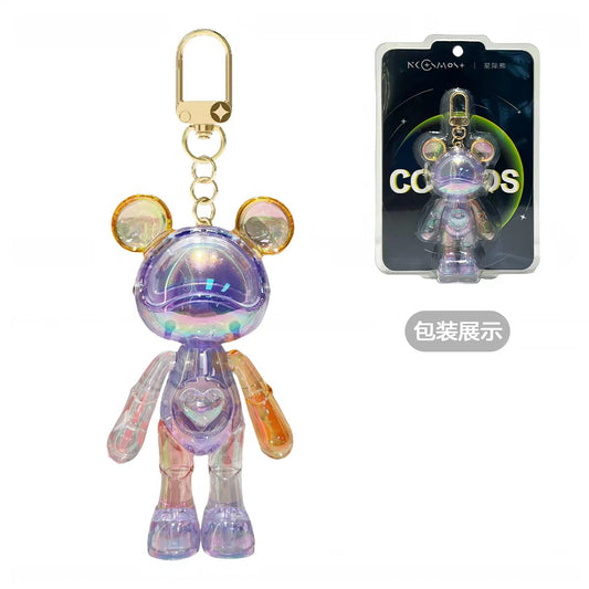 Bearcosmos candy-colored keychain/backpack charm