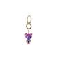 Bearcosmos Keychain Macaron Color Block Metal Electroplated Crystal Pendant Accessories